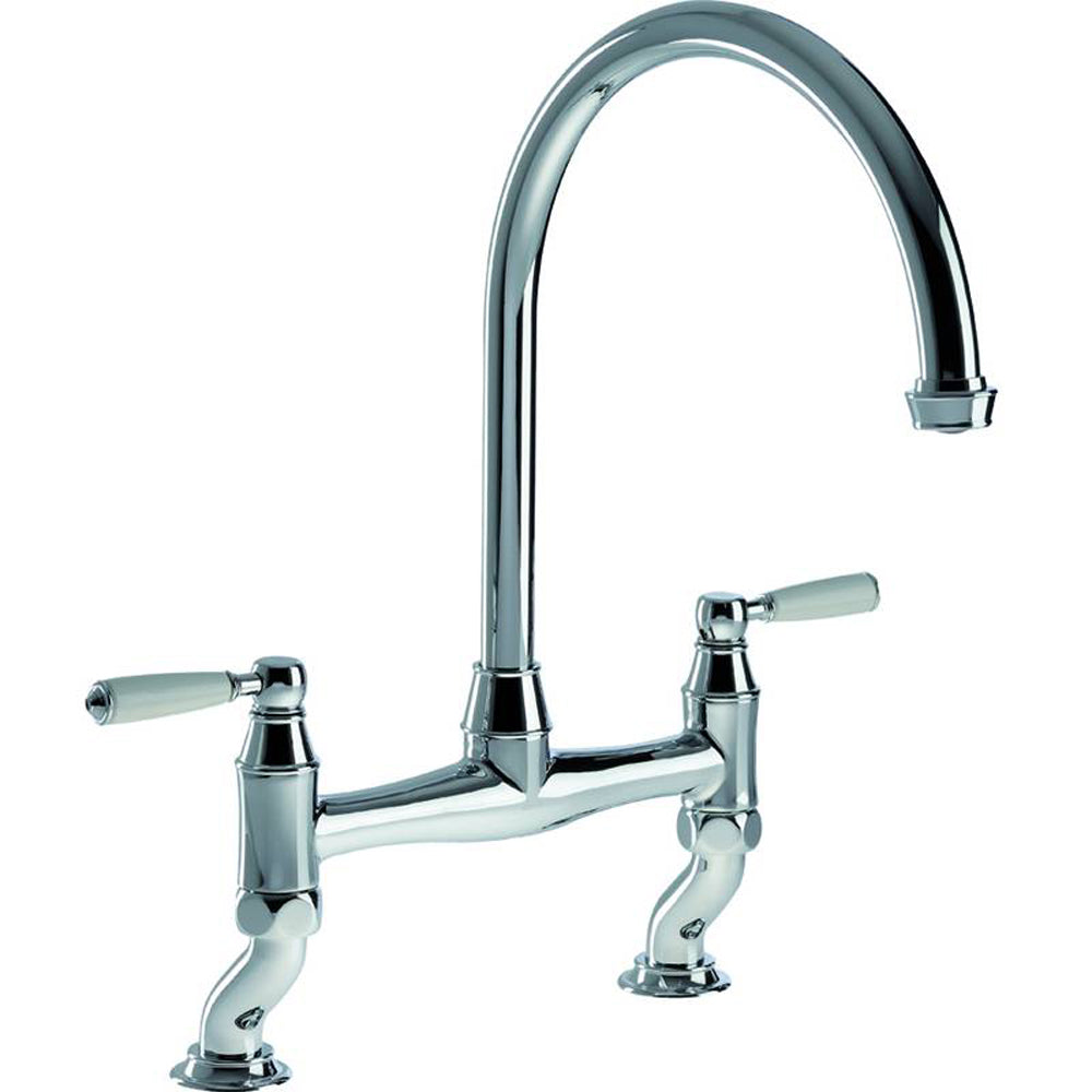 Abode Astbury Chrome Bridge Kitchen Sink Mixer Tap AT3008