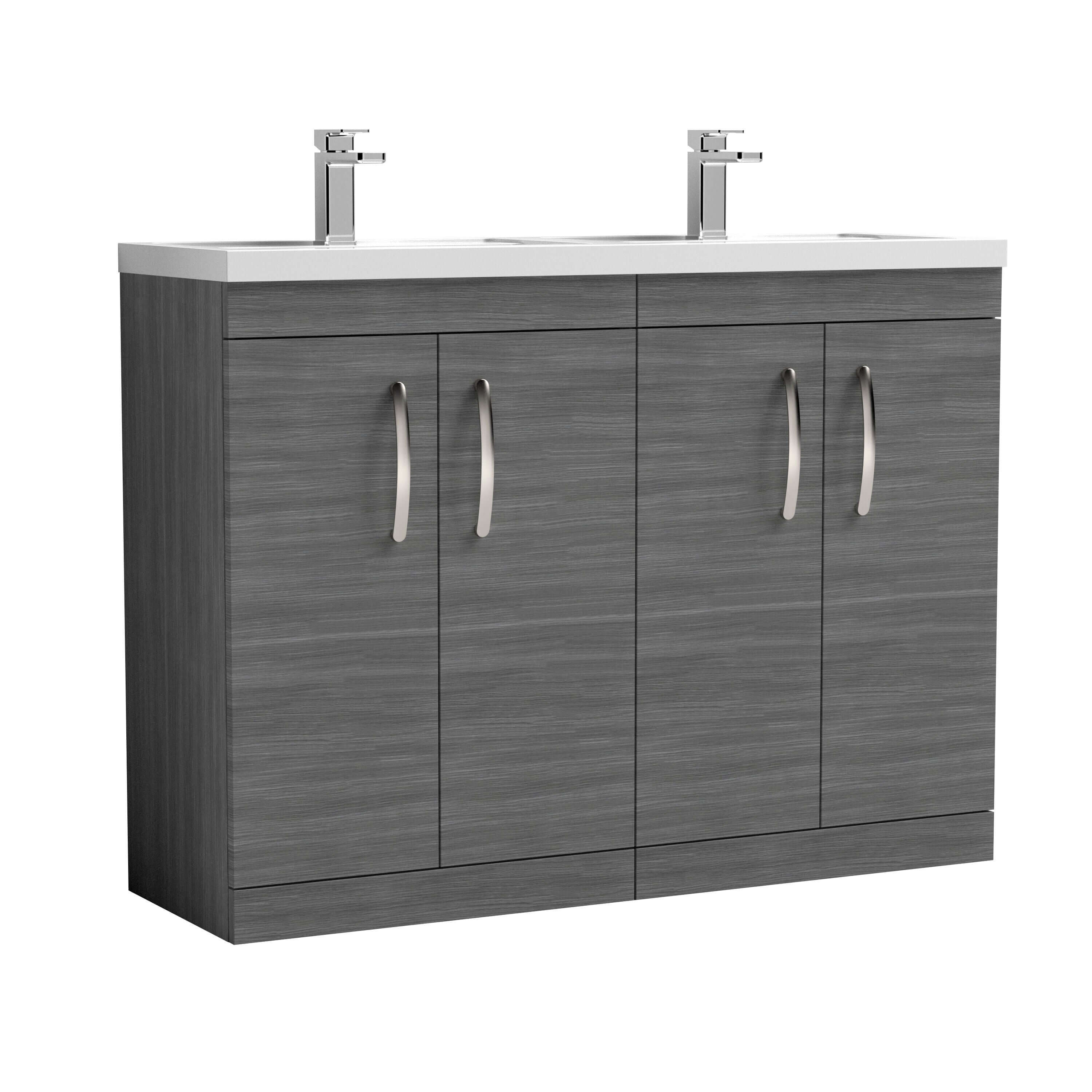 Nuie Athena Floor Standing Cabinet and Basin Vanity Unit