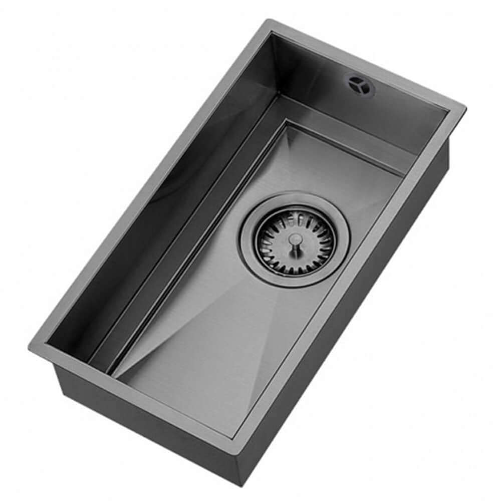 The 1810 Company Axixuno 210U QG 0.5 Bowl Undermount Kitchen Sink & Waste