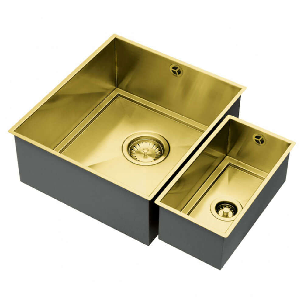 The 1810 Company Axixuno SET B -355U & 150U 1.5 Bowl Undermount Kitchen Sink & Waste