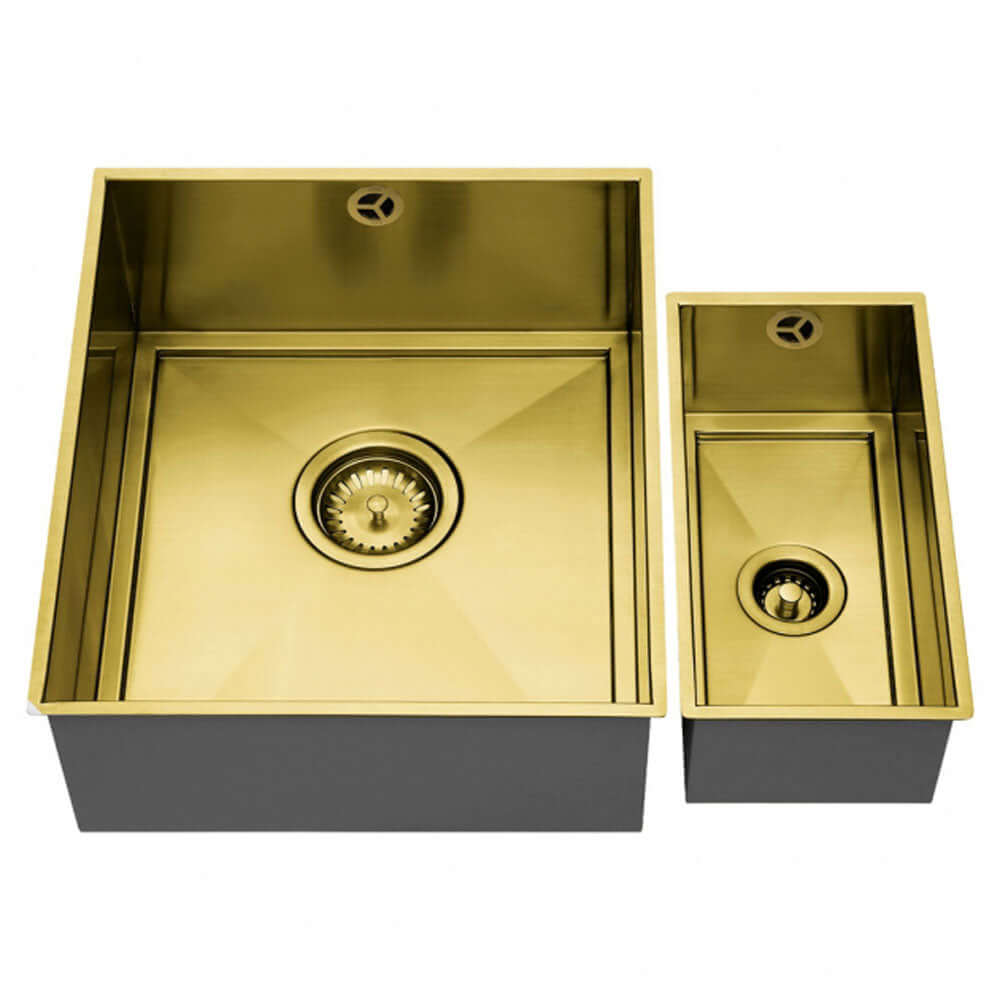 The 1810 Company Axixuno SET B -355U & 150U 1.5 Bowl Undermount Kitchen Sink & Waste