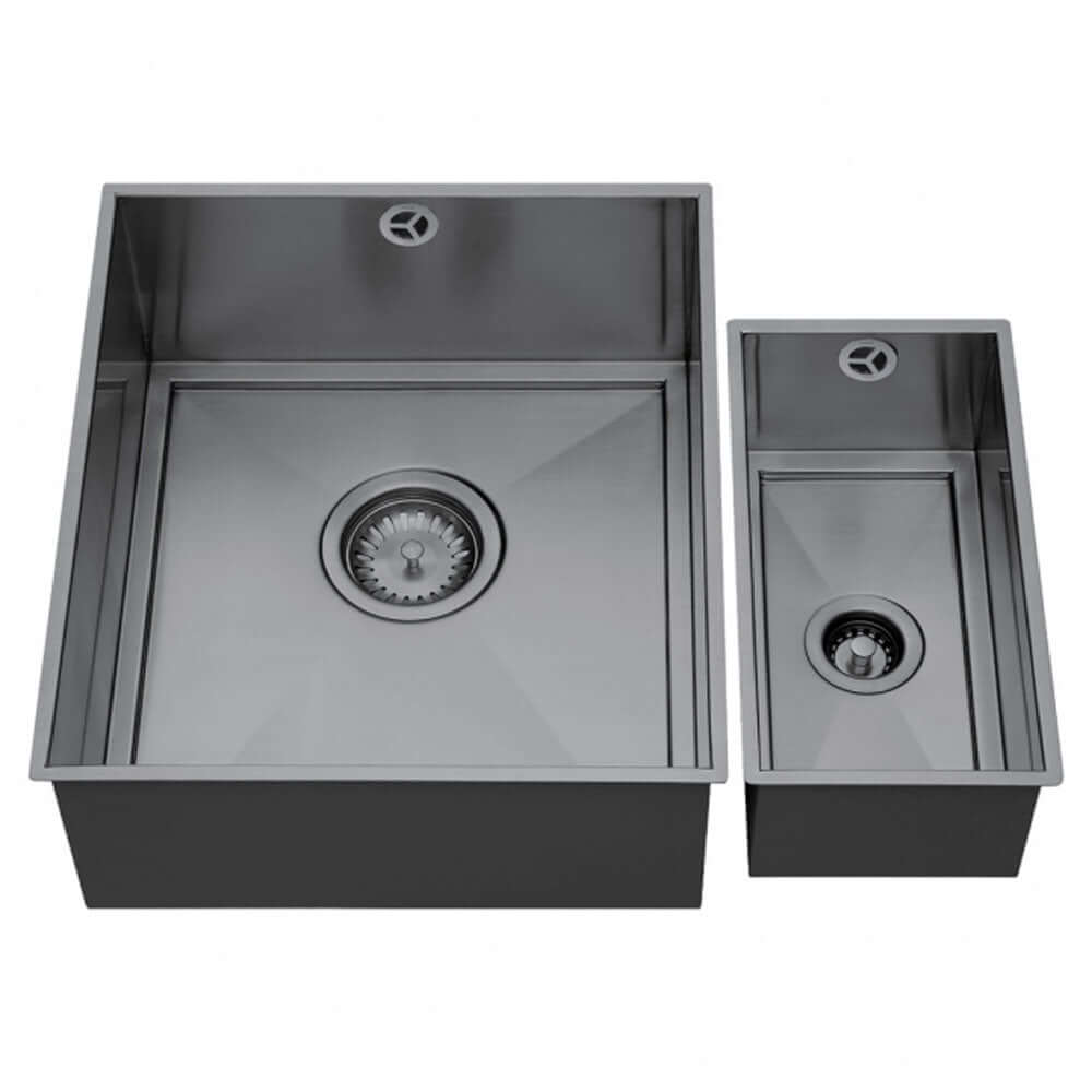 The 1810 Company Axixuno SET B -355U & 150U 1.5 Bowl Undermount Kitchen Sink & Waste