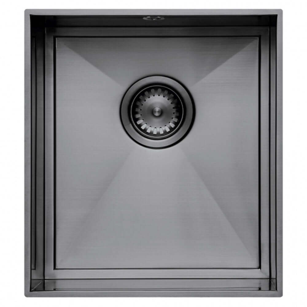 The 1810 Company Axixuno SET B -355U & 150U 1.5 Bowl Undermount Kitchen Sink & Waste