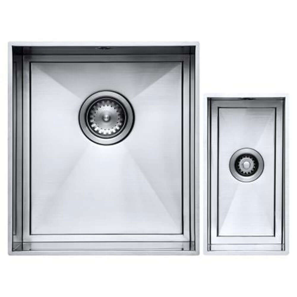 The 1810 Company Axixuno SET B -355U & 150U 1.5 Bowl Undermount Kitchen Sink & Waste