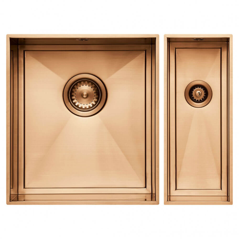 The 1810 Company Axixuno SET A -355U & 150U 1.5 Bowl Undermount Kitchen Sink & Waste