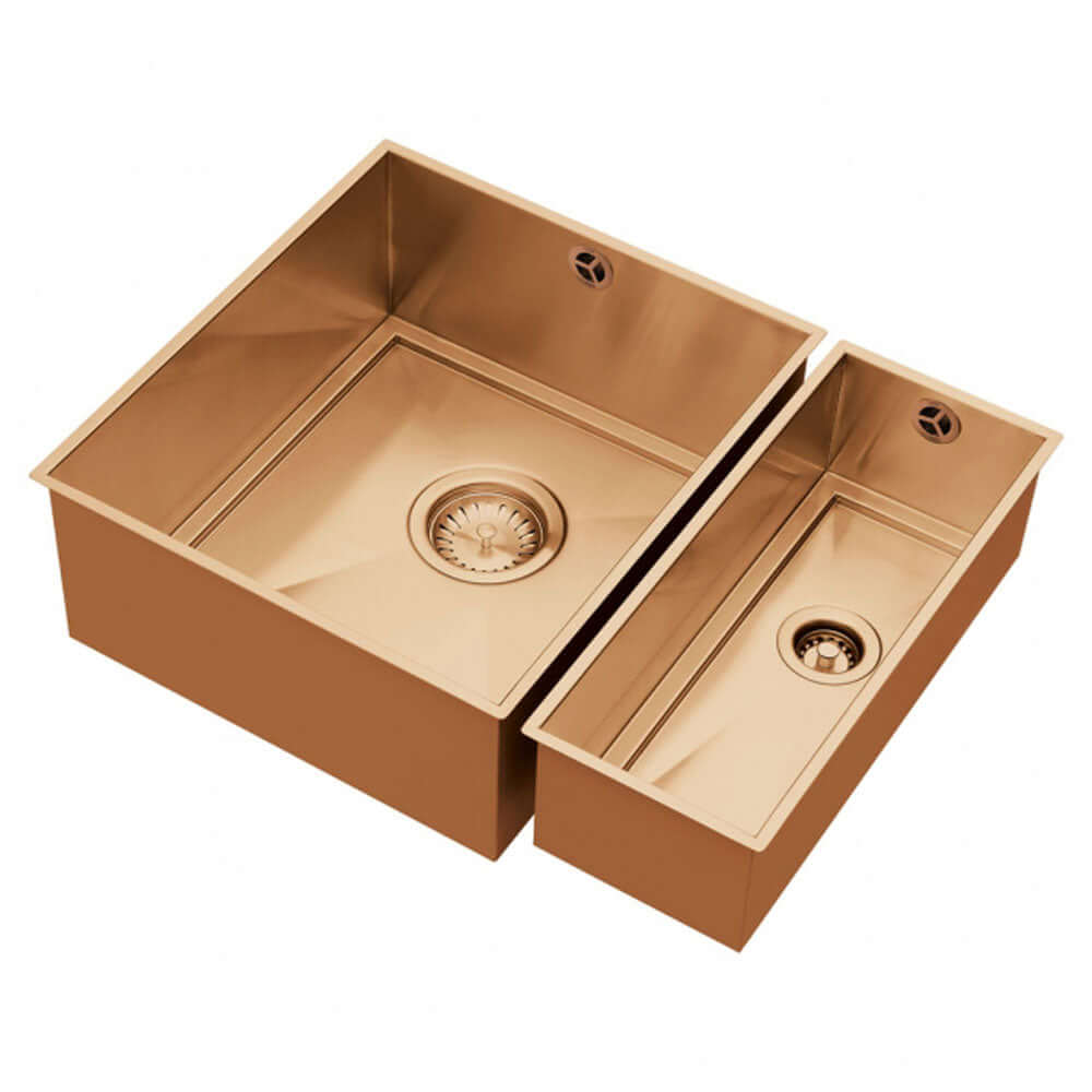 The 1810 Company Axixuno SET A -355U & 150U 1.5 Bowl Undermount Kitchen Sink & Waste