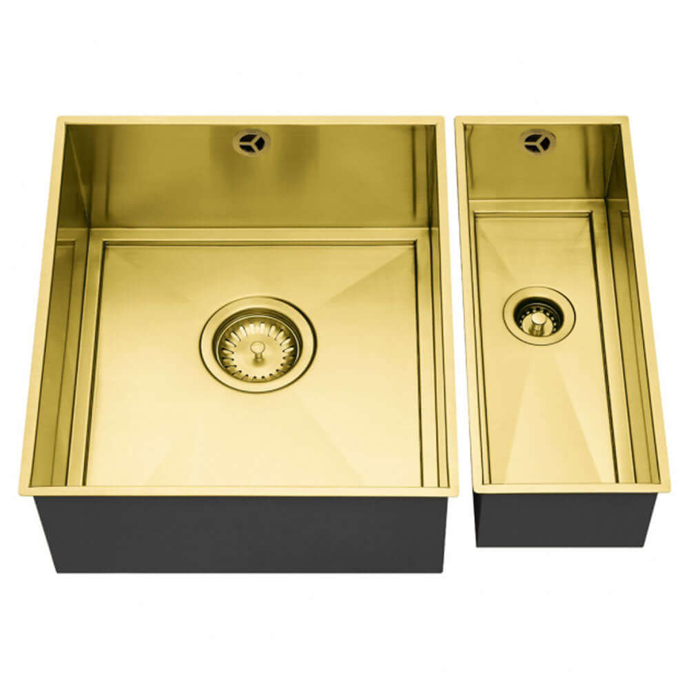The 1810 Company Axixuno SET A -355U & 150U 1.5 Bowl Undermount Kitchen Sink & Waste