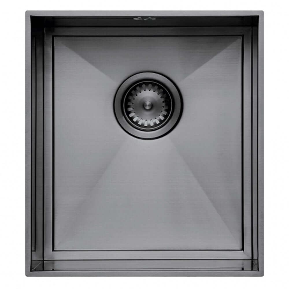 The 1810 Company Axixuno SET A -355U & 150U 1.5 Bowl Undermount Kitchen Sink & Waste