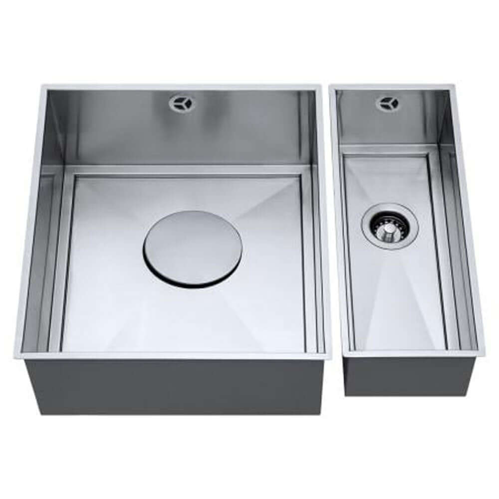 The 1810 Company Axixuno SET A -355U & 150U 1.5 Bowl Undermount Kitchen Sink & Waste