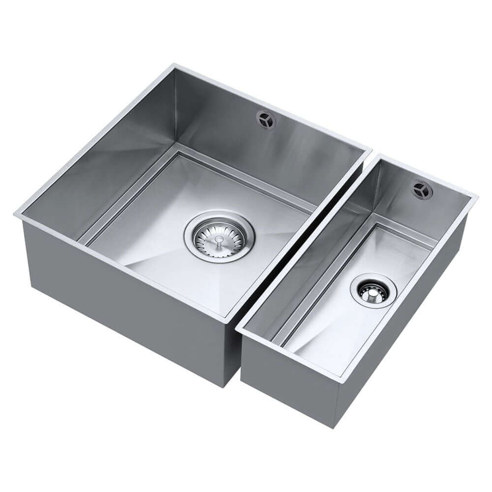 The 1810 Company Axixuno SET A -355U & 150U 1.5 Bowl Undermount Kitchen Sink & Waste