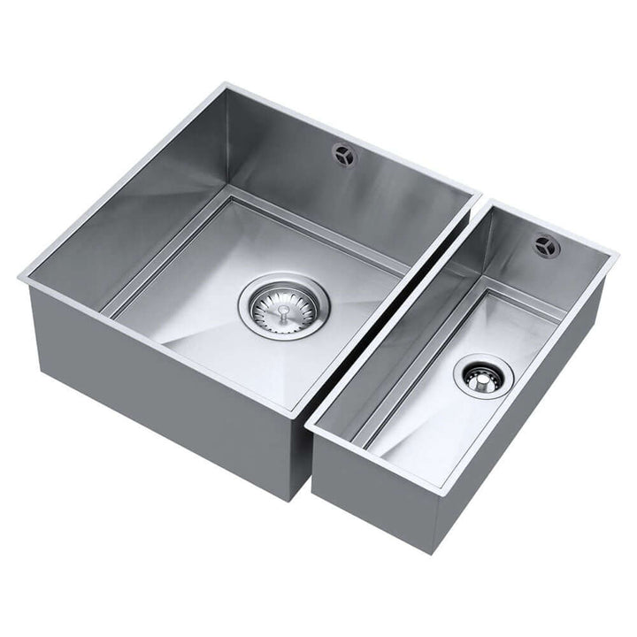 The 1810 Company Axixuno SET A -355U & 150U 1.5 Bowl Undermount Kitchen Sink & Waste