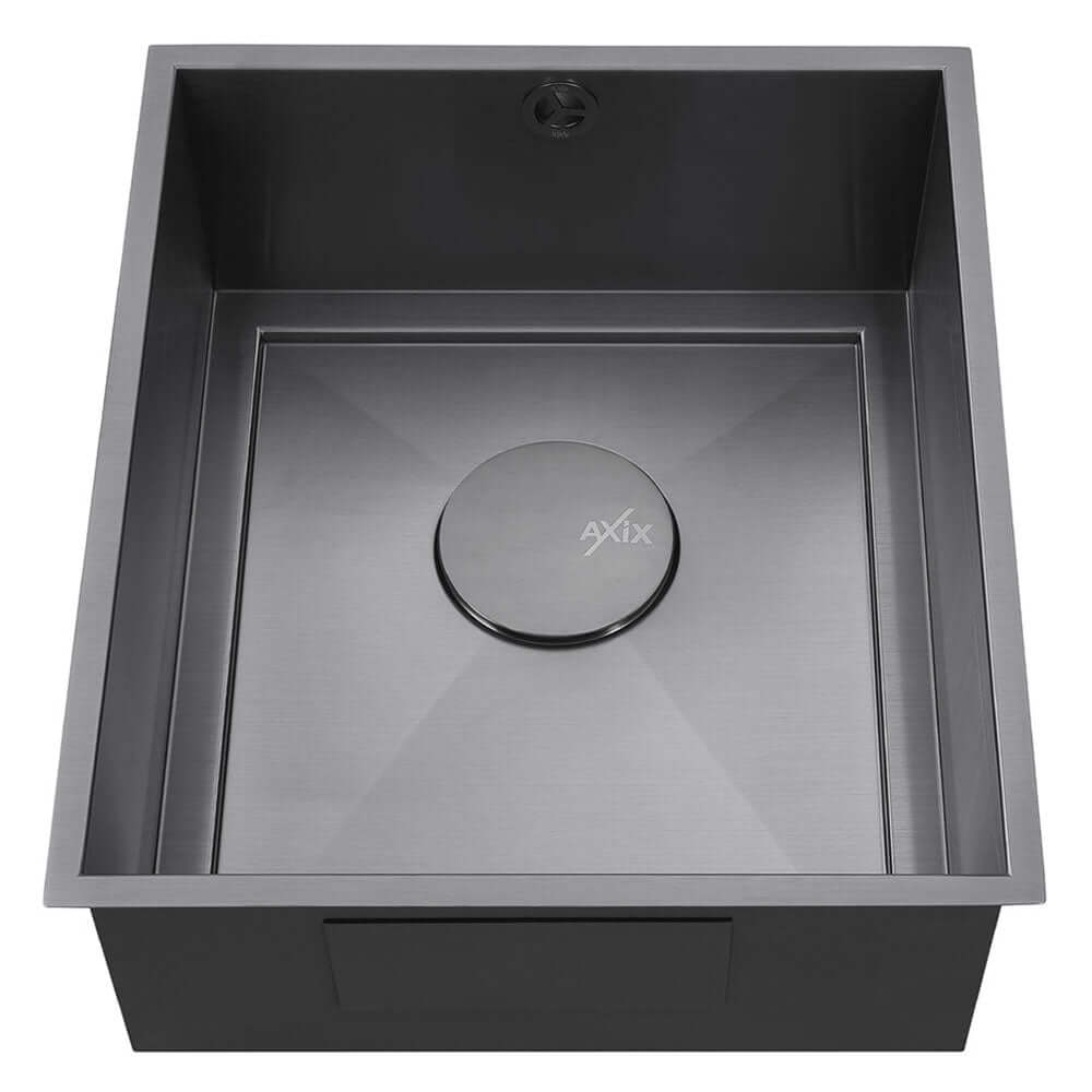 The 1810 Company Axixuno 355U QG 1.0 Bowl Undermount Kitchen Sink & Waste