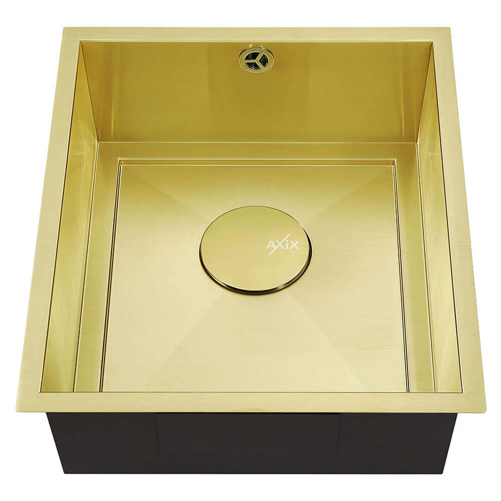 The 1810 Company Axixuno 355U QG 1.0 Bowl Undermount Kitchen Sink & Waste