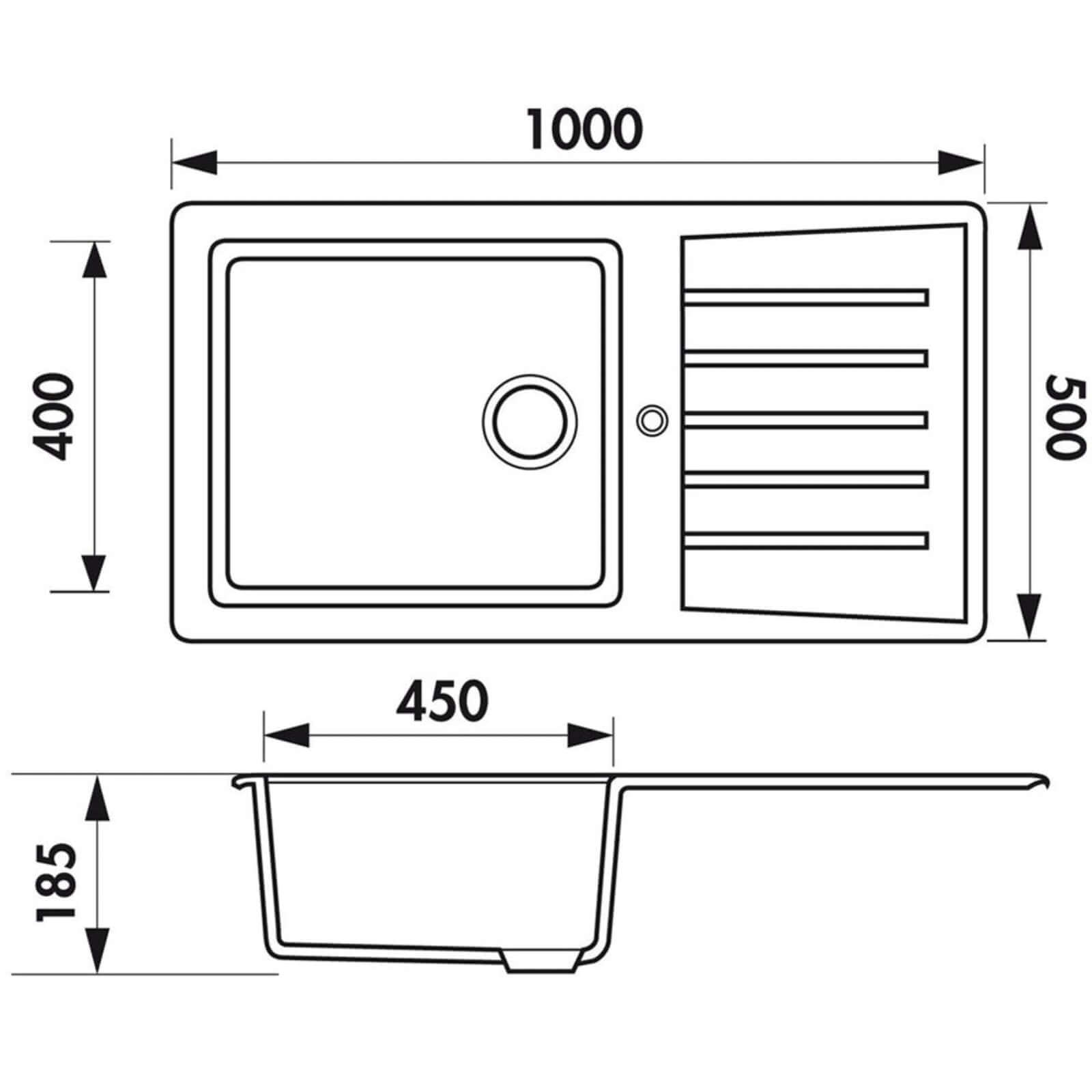 Astini Fiorello 1.0 & 1.5 Bowl Composite Synthetic Kitchen Sink & Waste