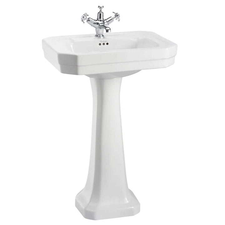 Burlington Victorian White 560mm Basin & Standard Pedestal