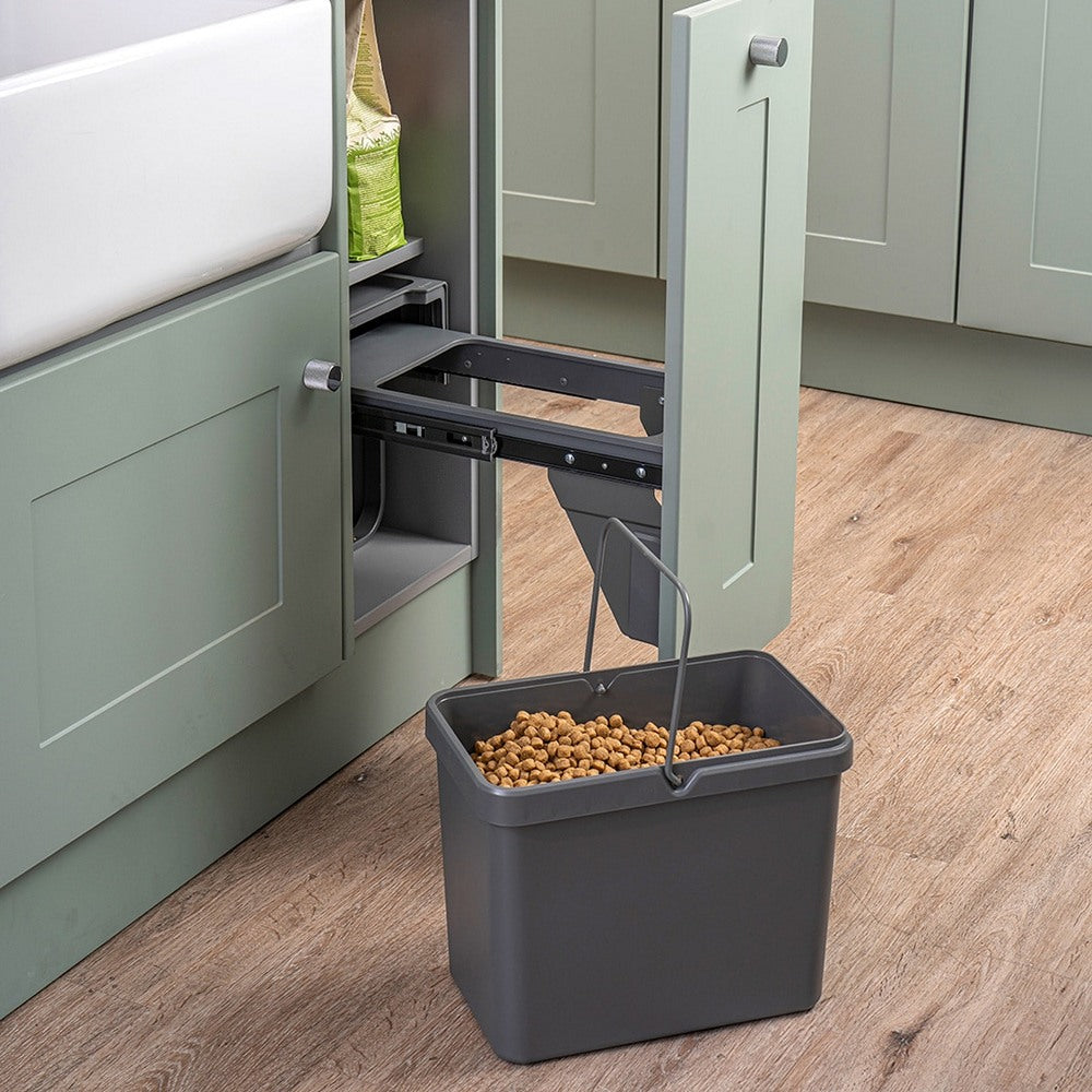Caple Base Mounted 19L Single Kitchen Waste Bin for 300mm Cabinets