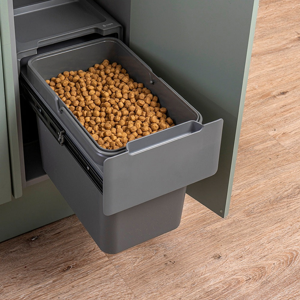 Caple Base Mounted 19L Single Kitchen Waste Bin for 300mm Cabinets