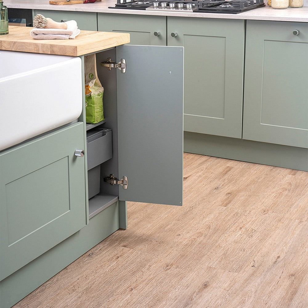Caple Base Mounted 19L Single Kitchen Waste Bin for 300mm Cabinets
