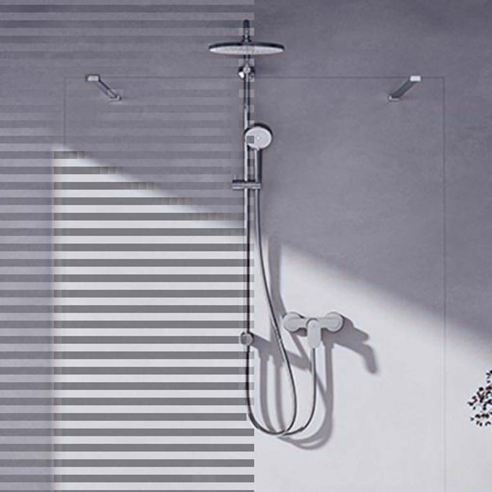 Ideal Standard Ceratwist T25N Chrome Shower Kit with Rail and Hose