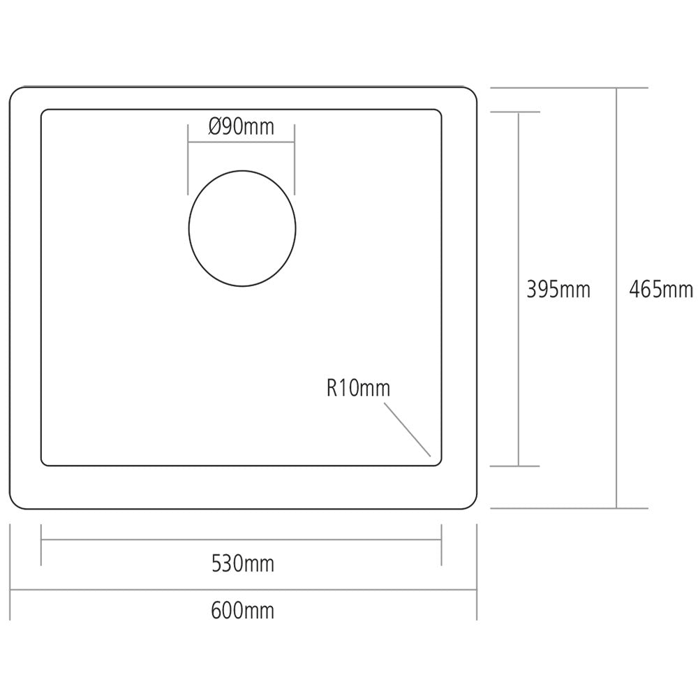 Caple Belfast 1.0 Stainless Steel Kitchen Sink & Waste BEL1SS