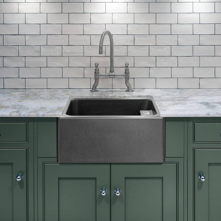Caple Geotech Belfast 1.0 Bowl Grey Granite Sink & Waste - BELGR
