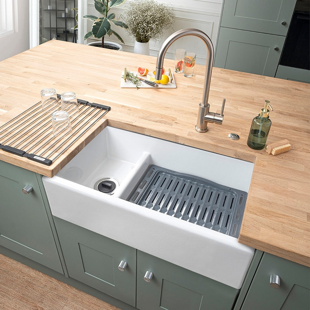 Caple Blagdon 1.5 Bowl White Ceramic Sink BLAGDON