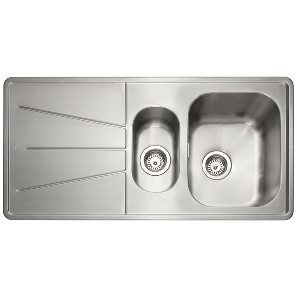 Caple Blaze 150 1.5 Bowl Stainless Steel Kitchen Sink & Waste BZ150