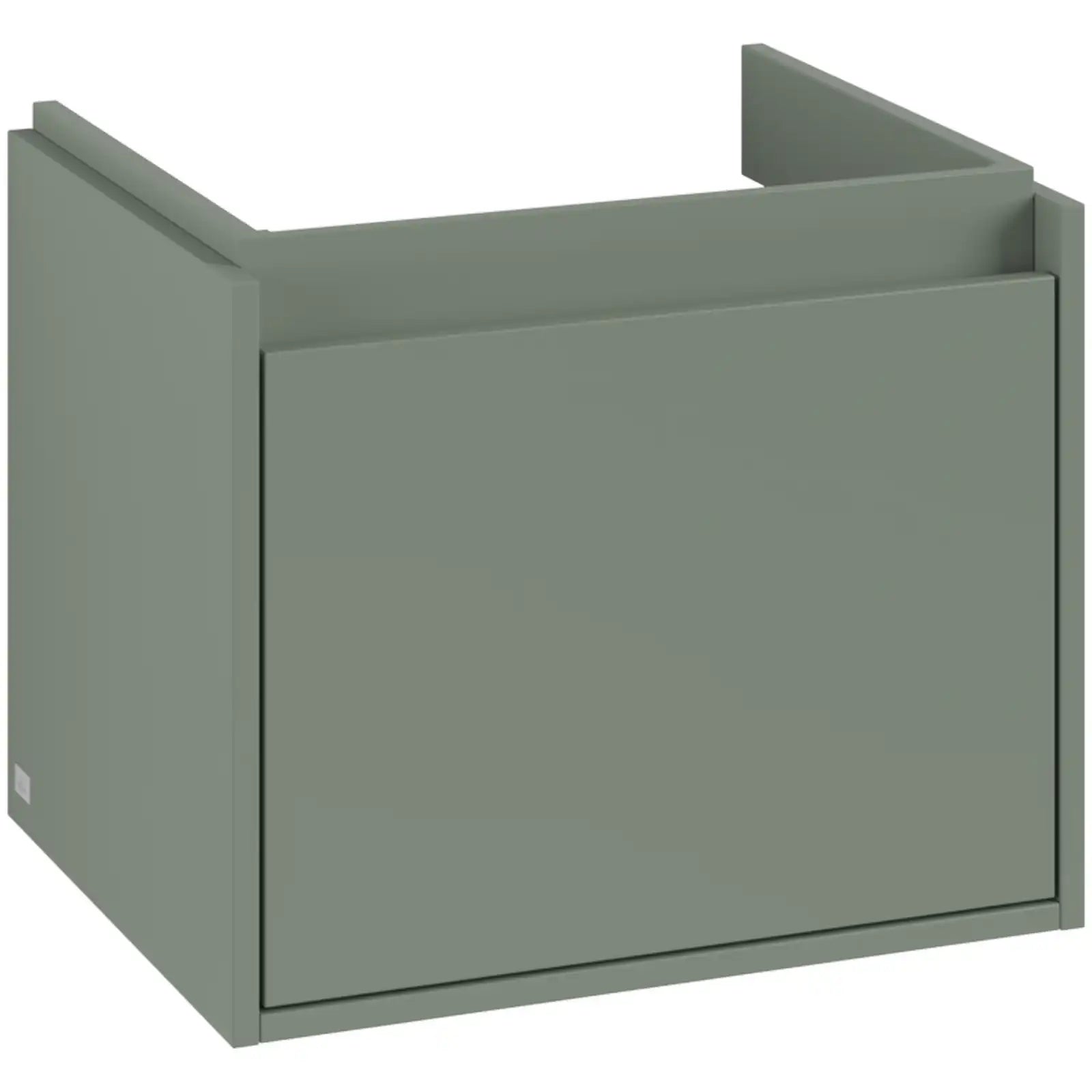 Villeroy & Boch Skyla Soft Green 1 Pull Out Element Vanity Unit & White Alpin Washbasin C78300AF+5A515501