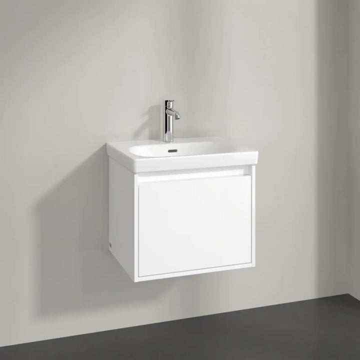 Villeroy & Boch Skyla Brilliant White 1 Pull Out Element Vanity Unit & White Alpin Washbasin C78300VE+5A515501