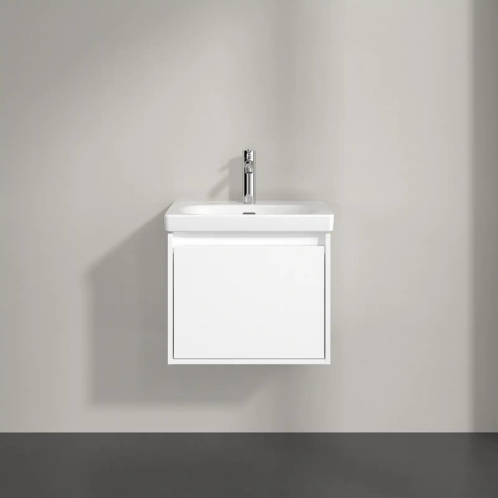 Villeroy & Boch Skyla Brilliant White 1 Pull Out Element Vanity Unit & White Alpin Washbasin C78300VE+5A515501