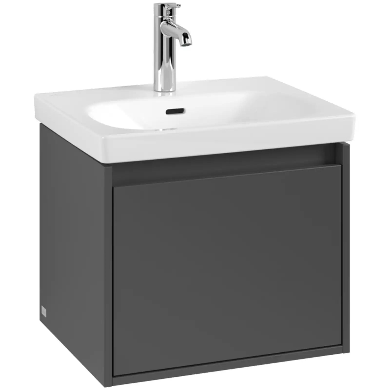 Villeroy & Boch Skyla Graphite 1 Pull Out Element Vanity Unit & White Alpin Washbasin C78300VR+5A515501