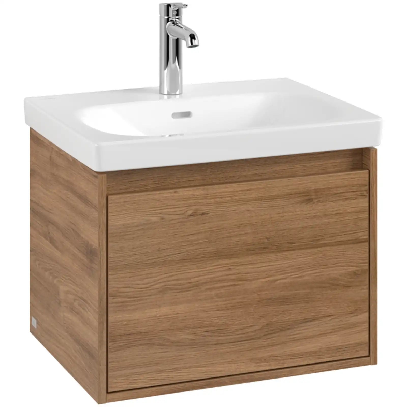 Villeroy & Boch Skyla Oak Kansas 1 Pull Out Element Vanity Unit & White Alpin Washbasin C78400RH+5A516001