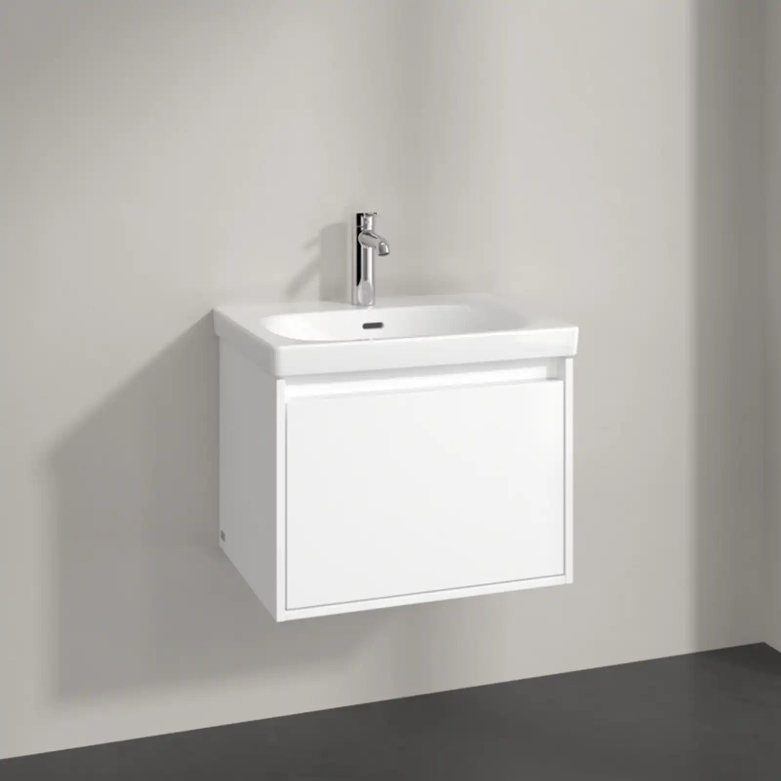 Villeroy & Boch Skyla Brilliant White 1 Pull Out Element Vanity Unit & White Alpin Washbasin C78400VE+5A516001
