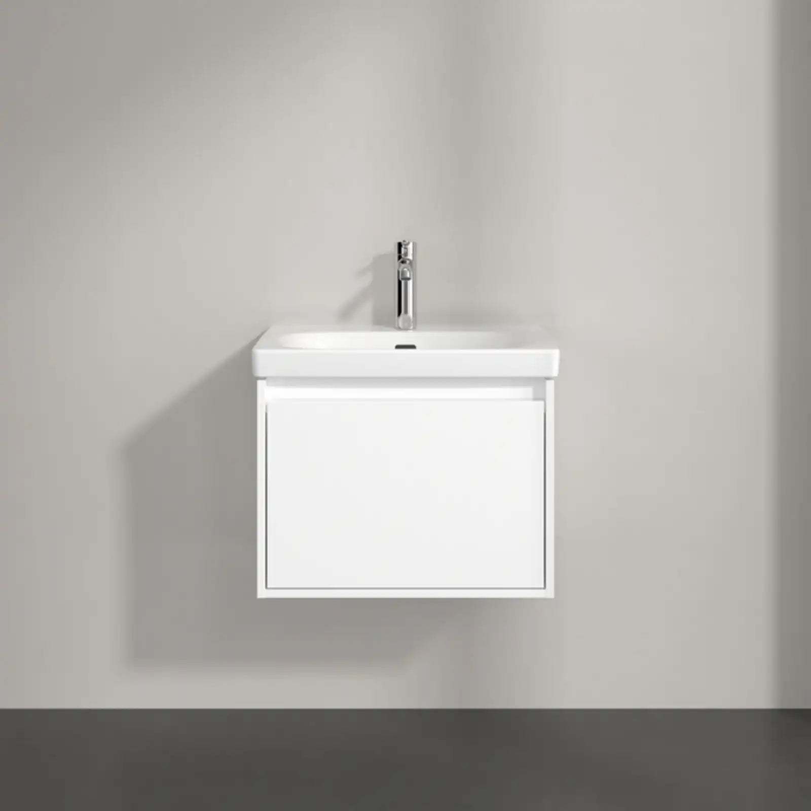 Villeroy & Boch Skyla Brilliant White 1 Pull Out Element Vanity Unit & White Alpin Washbasin C78400VE+5A516001