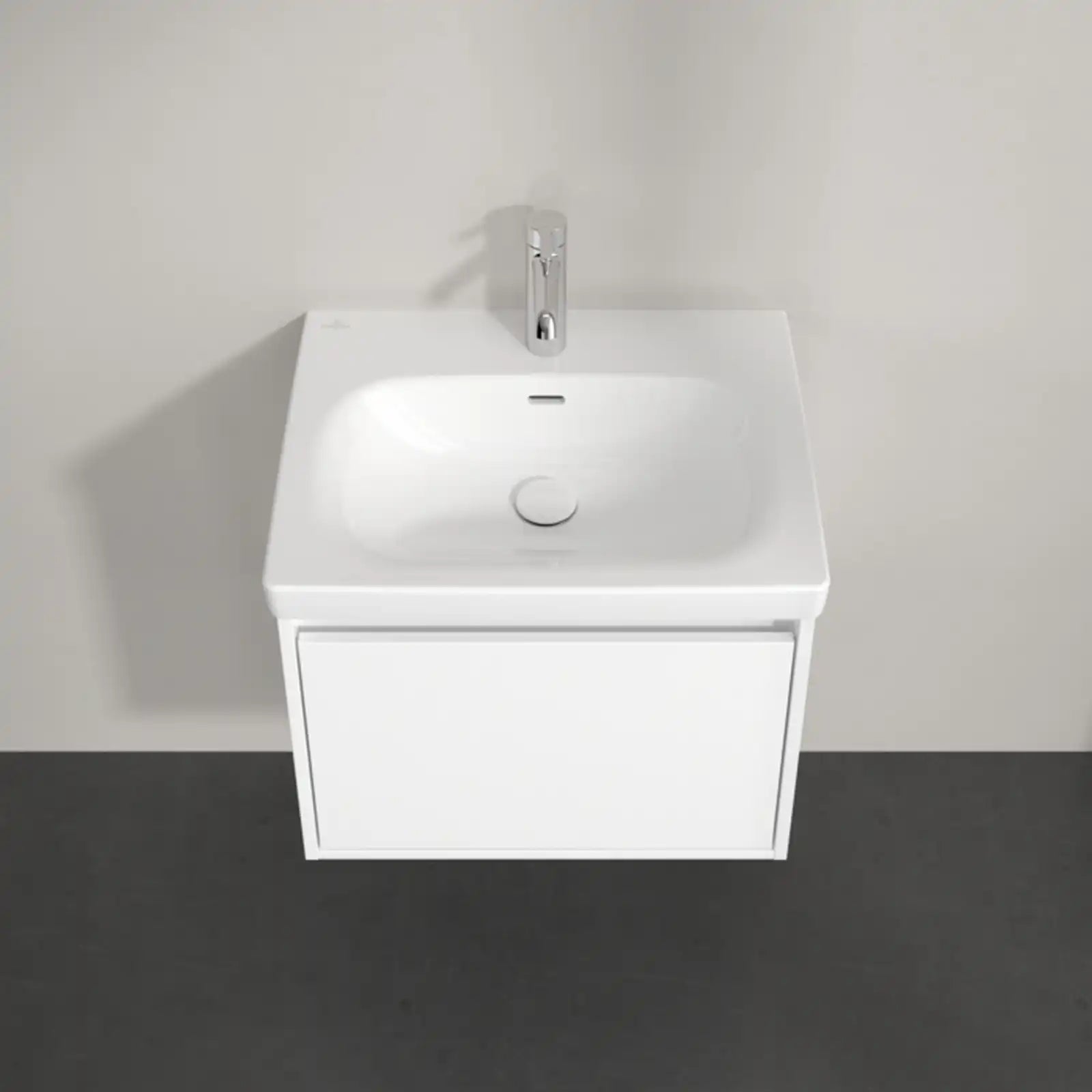 Villeroy & Boch Skyla Brilliant White 1 Pull Out Element Vanity Unit & White Alpin Washbasin C78400VE+5A516001