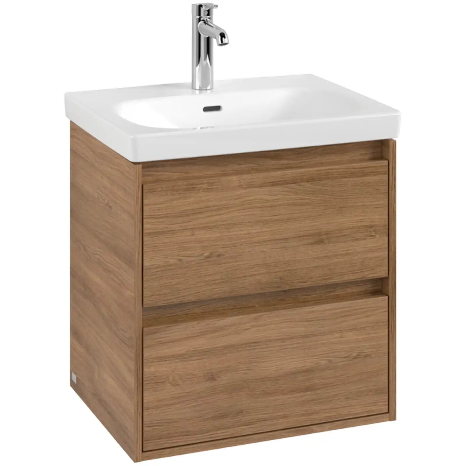 Villeroy & Boch Skyla Oak Kansas 2 Pull Out Element Vanity Unit & White Alpin Washbasin C79400RH+5A516001
