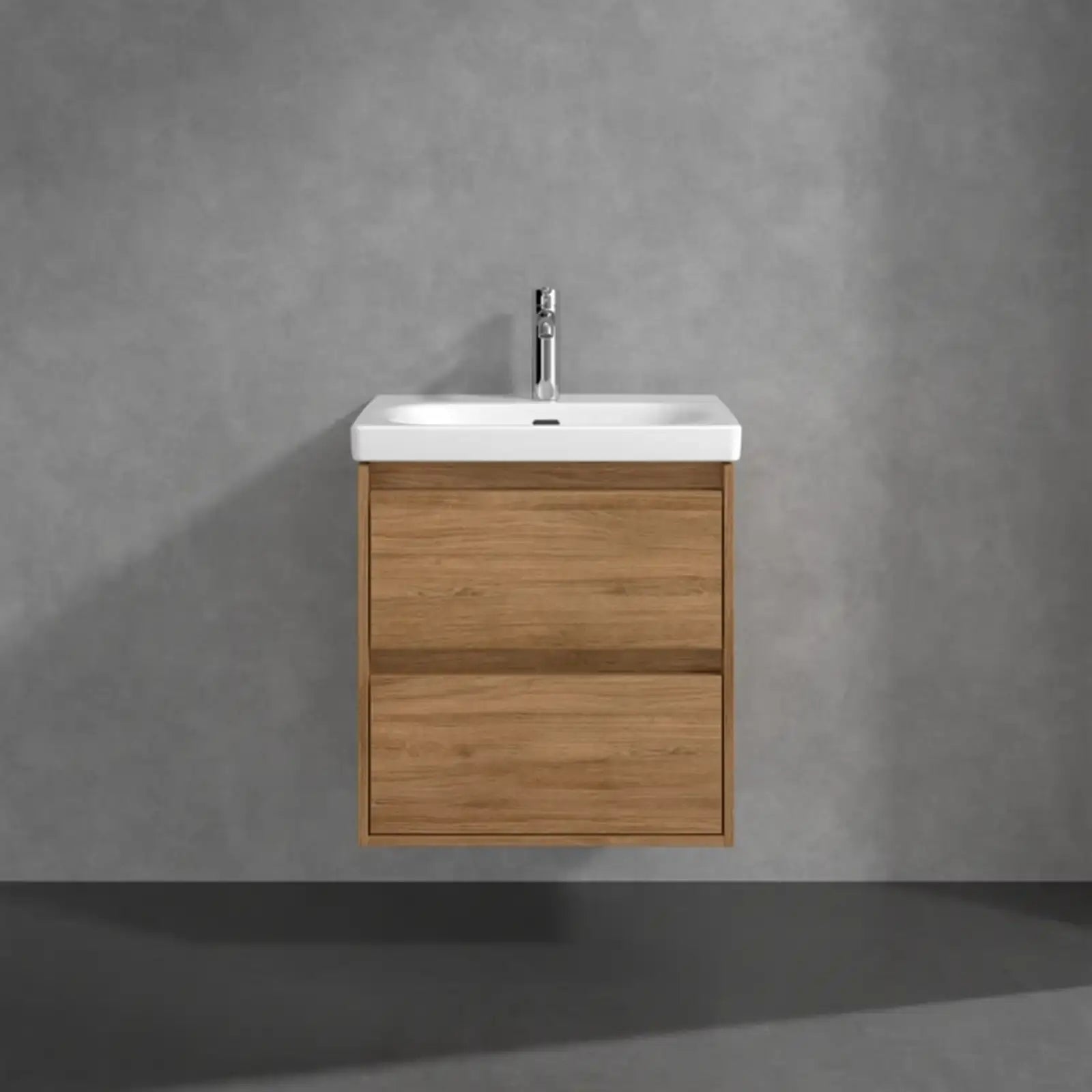 Villeroy & Boch Skyla Oak Kansas 2 Pull Out Element Vanity Unit & White Alpin Washbasin C79400RH+5A516001