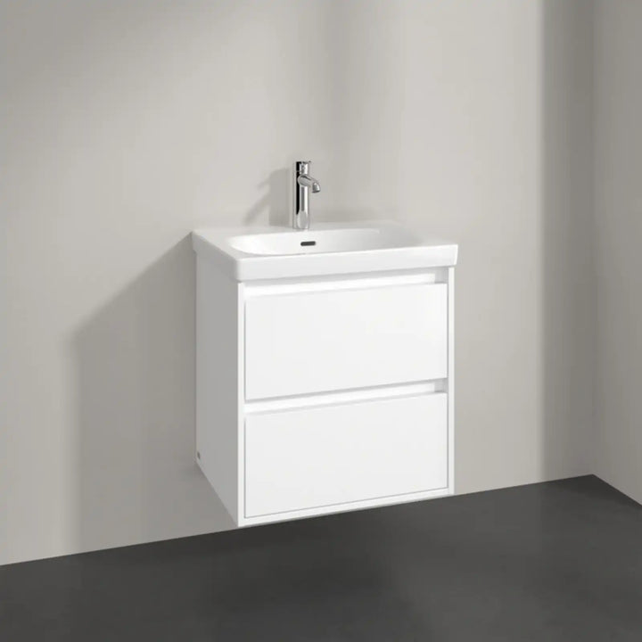 Villeroy & Boch Skyla Brilliant White 2 Pull Out Element Vanity Unit & White Alpin Washbasin C79400VE+5A516001