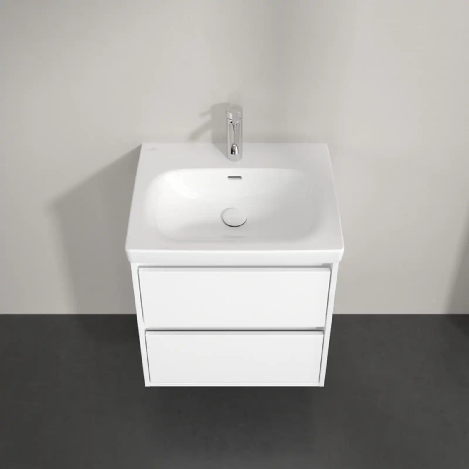 Villeroy & Boch Skyla Brilliant White 2 Pull Out Element Vanity Unit & White Alpin Washbasin C79400VE+5A516001