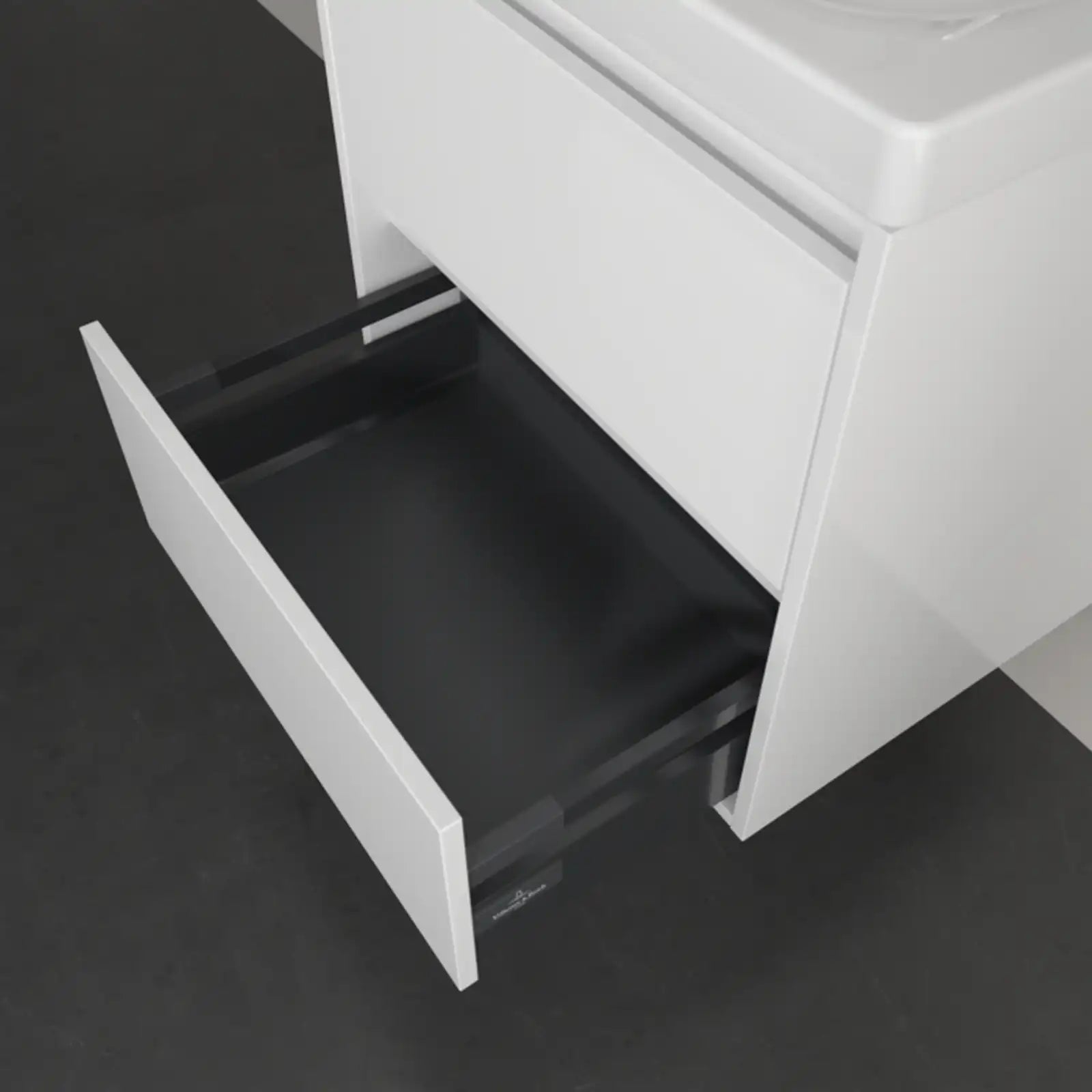 Villeroy & Boch Skyla Brilliant White 2 Pull Out Element Vanity Unit & White Alpin Washbasin C79400VE+5A516001