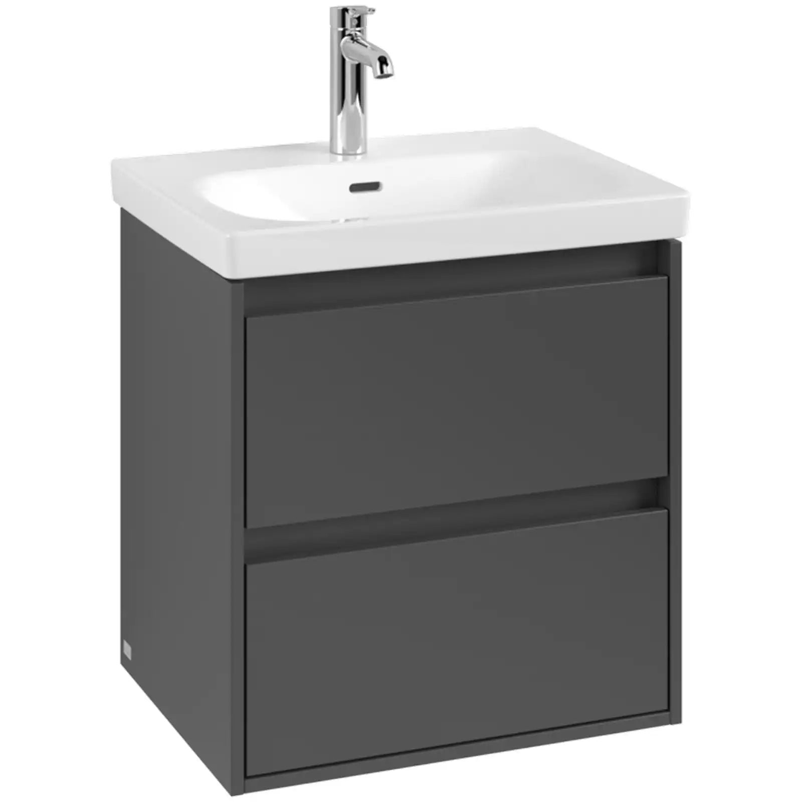Villeroy & Boch Skyla Graphite 2 Pull Out Element Vanity Unit & White Alpin Washbasin C79400VR+5A516001