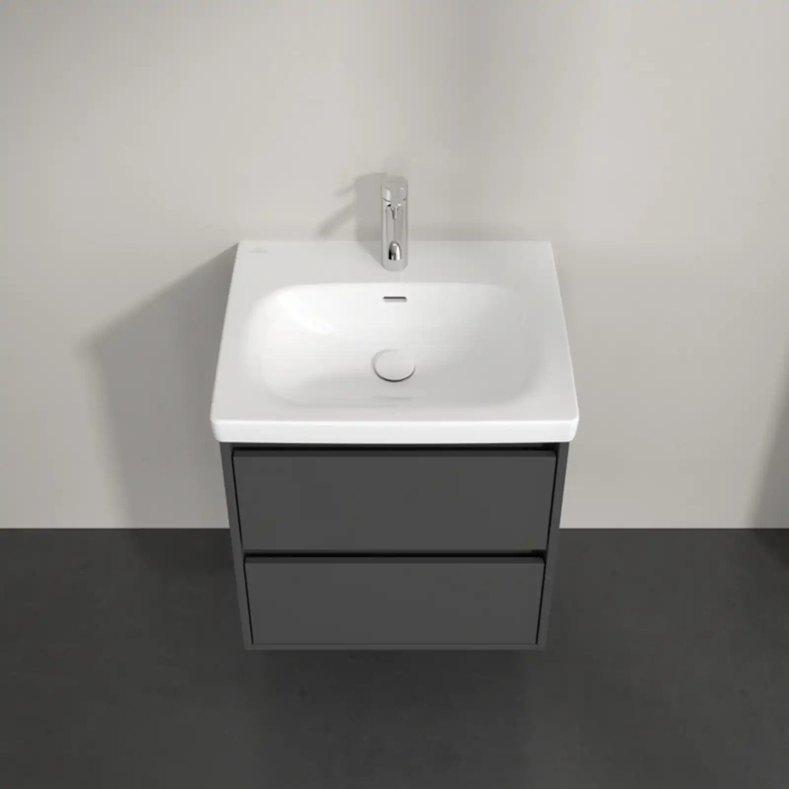 Villeroy & Boch Skyla Graphite 2 Pull Out Element Vanity Unit & White Alpin Washbasin C79400VR+5A516001
