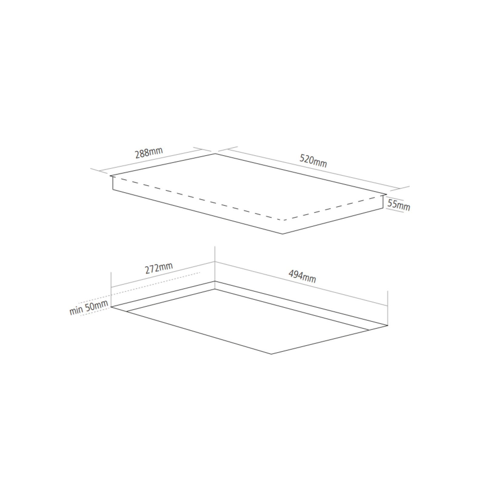 Caple Electric Ceramic Modular Hob 2 Zones C895C