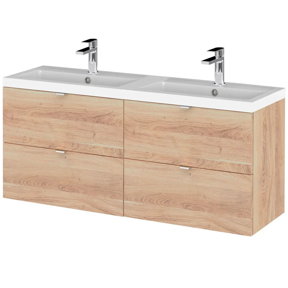 Hudson Reed Fusion 1200mm Wall Hung Vanity Unit & Basin Collection
