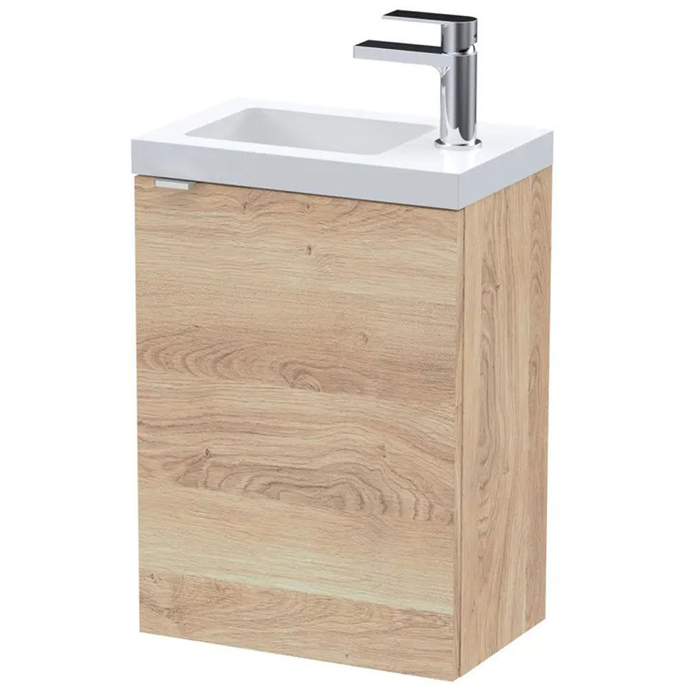 Hudson Reed Fusion 400mm Wall Hung Single Door Vanity Unit and Basin