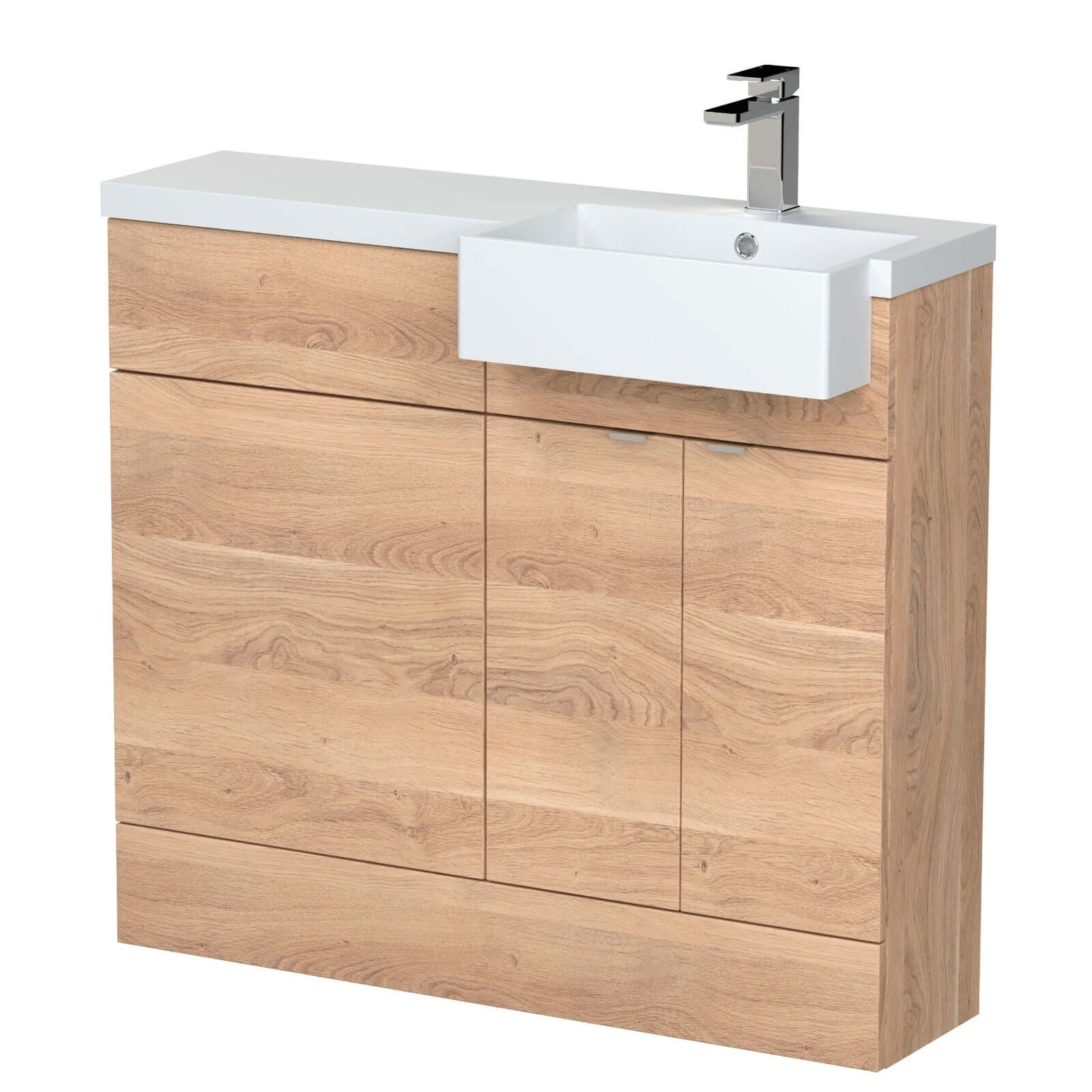 Hudson Reed Fusion Vanity & WC Combination Unit with Semi Recessed Basin