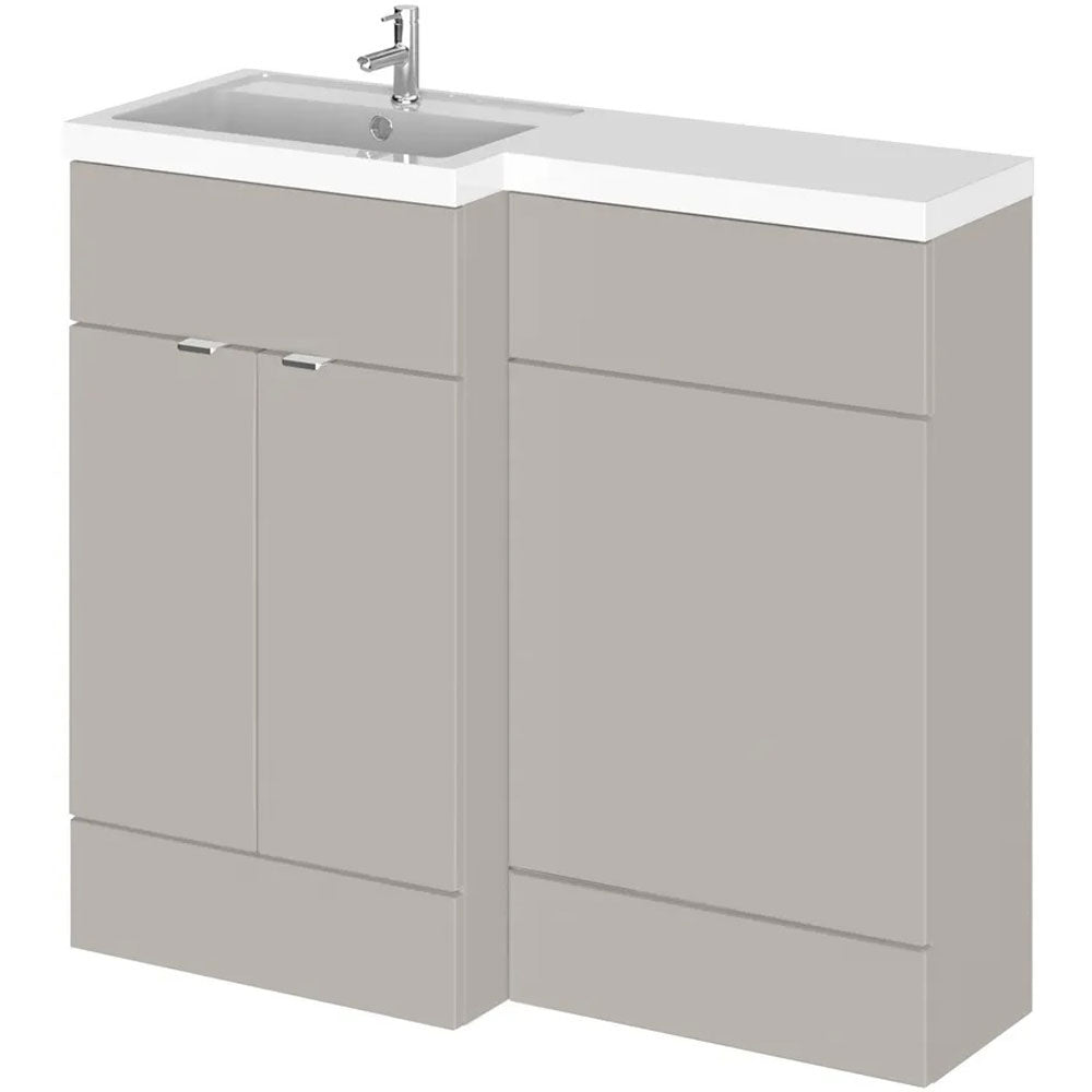 Hudson Reed Fusion 1000mm Left Hand Basin and WC Combination Unit