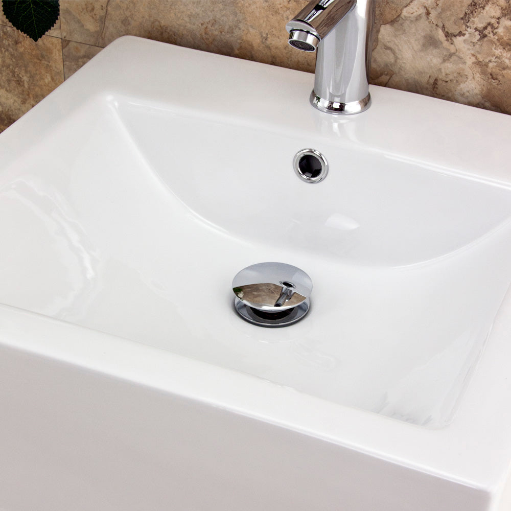 Europa Universal Chrome Click Clack Popup Basin Waste