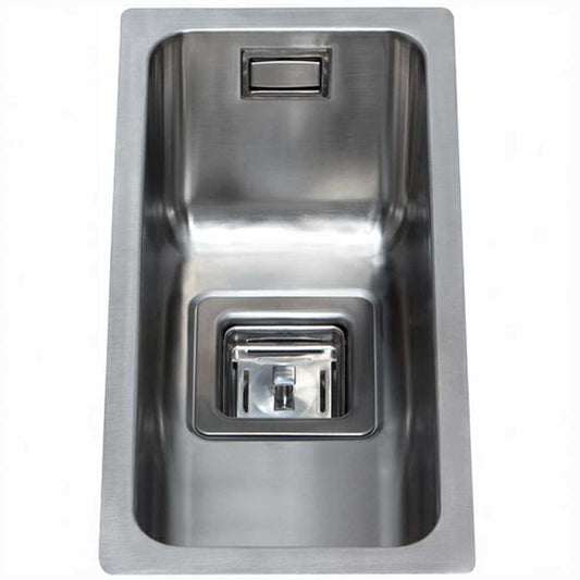 CDA KSC21SS 1.0 Bowl Satin Stainless Steel Undermount Kitchen Sink & Waste