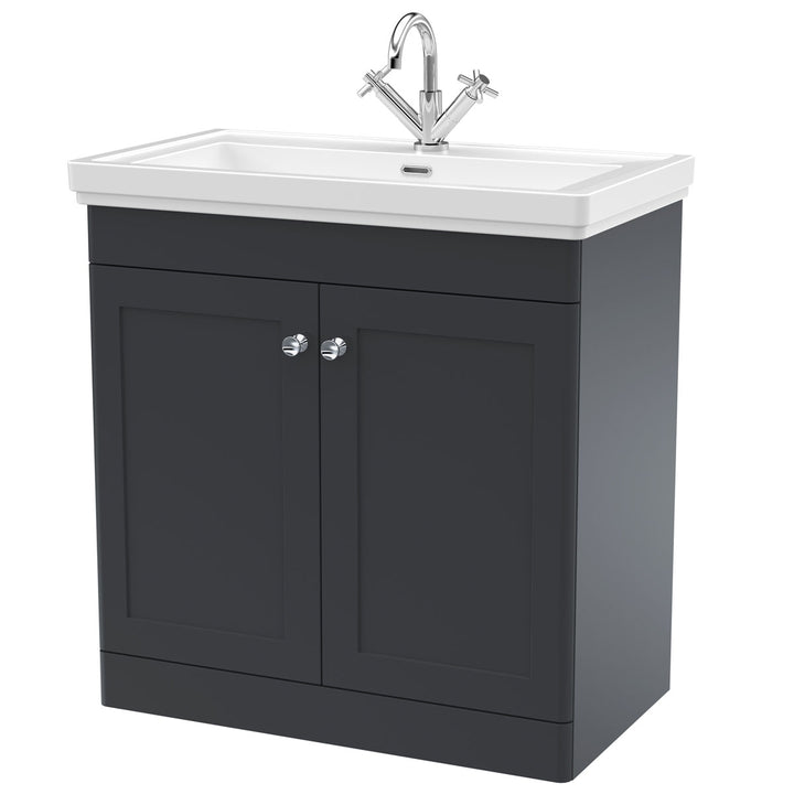 Nuie Classique 800 Floor Standing 2-Door Vanity Unit with 1TH Basin
